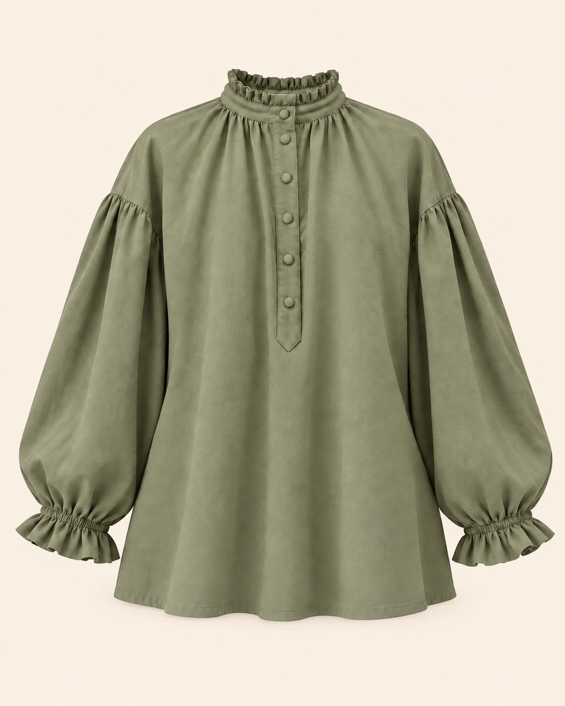 L’Ancienne blouse in Sage — Cotton #Color_Sage