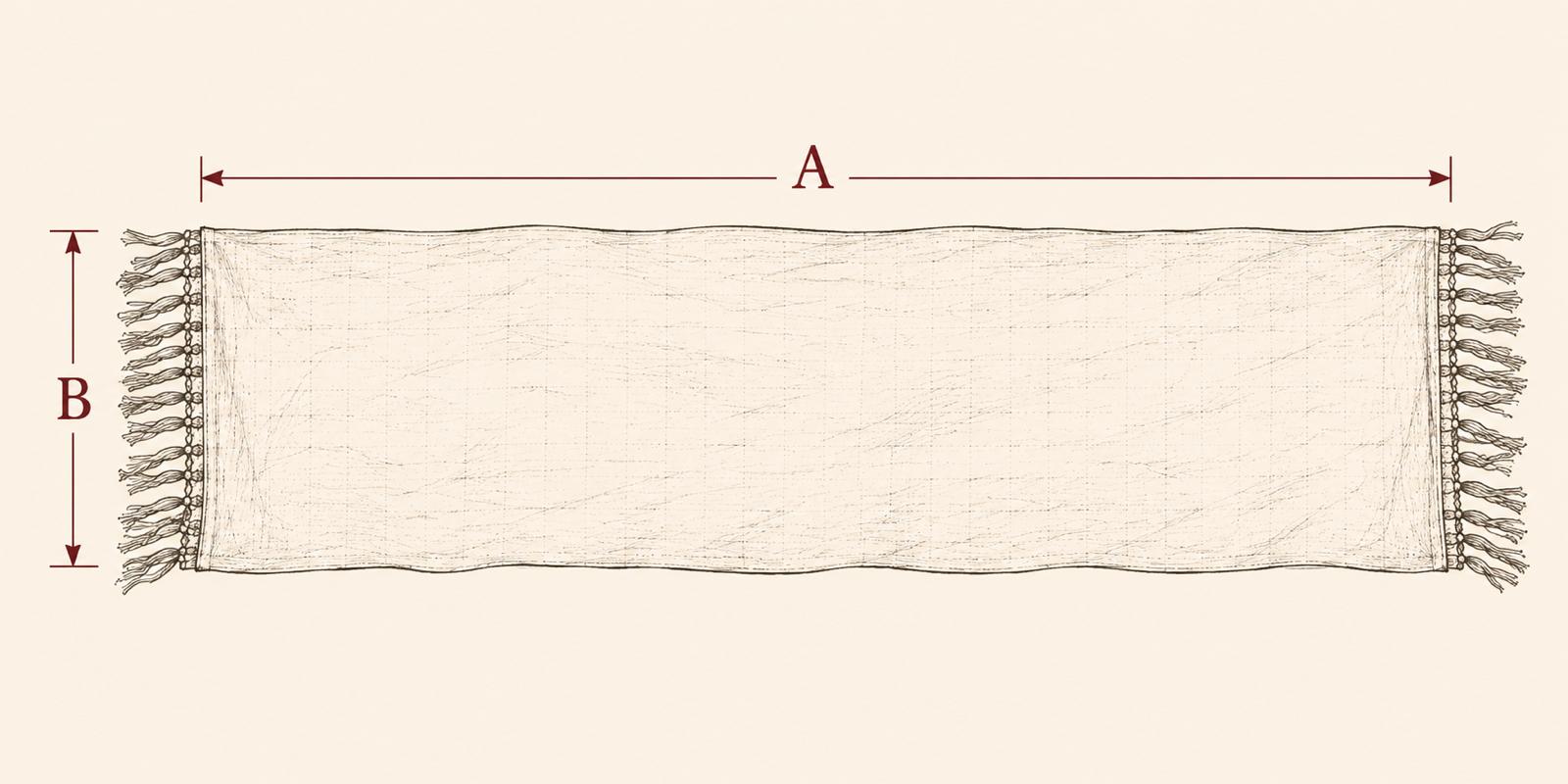 Prairie Veil — A: Width; B: Length